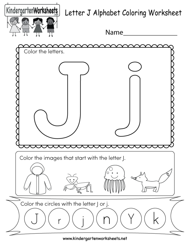 This Is A Fun Letter J Coloring Worksheet. Kids Can Color In Letter J Worksheets Twisty Noodle