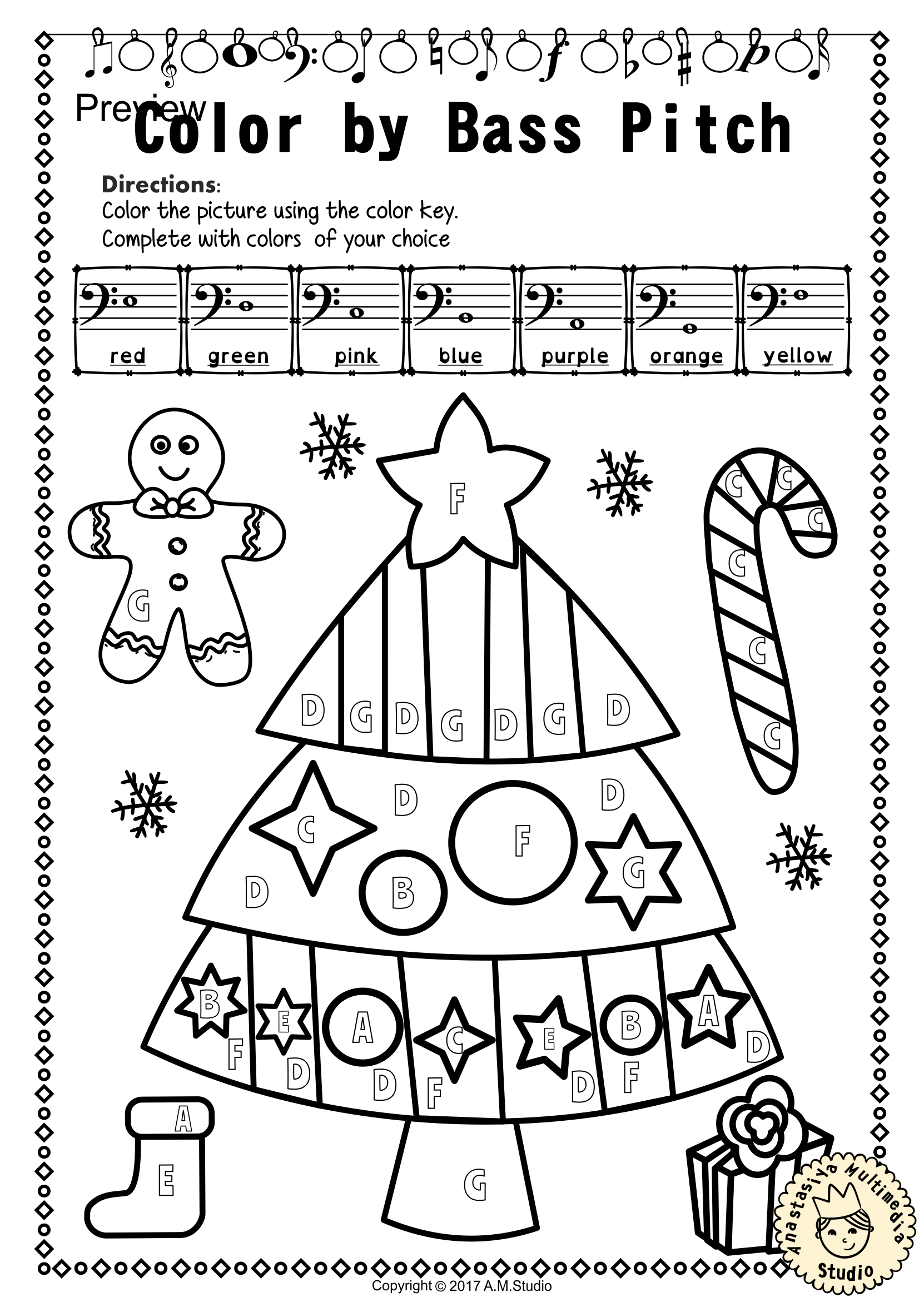 This Set Of 12 Music Worksheets Christmas Themed Is Designed