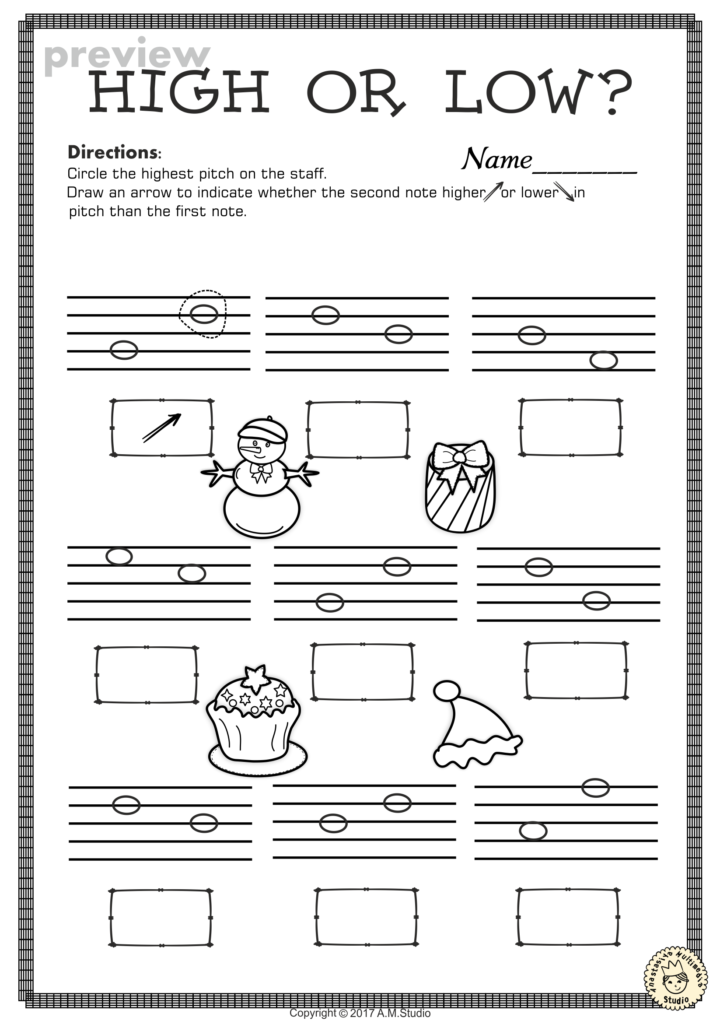 This Set Of 20 Music Worksheets Christmas Themed Is Designed