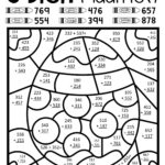 This Spring Three Digit Addition Colornumber Activity Is