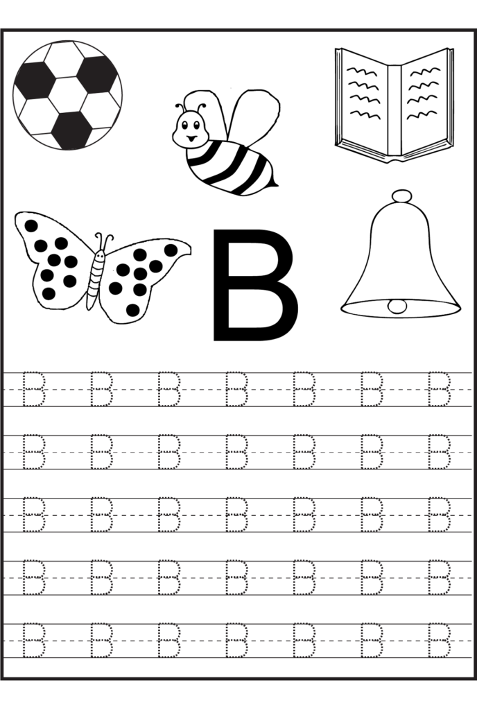 Trace Letter B Worksheets | Activity Shelter Pertaining To Letter B Tracing Printable