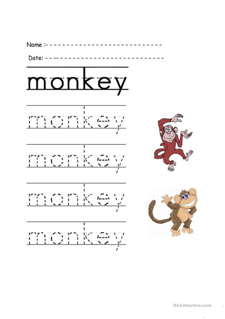 Trace The Word   English Esl Worksheets For Distance