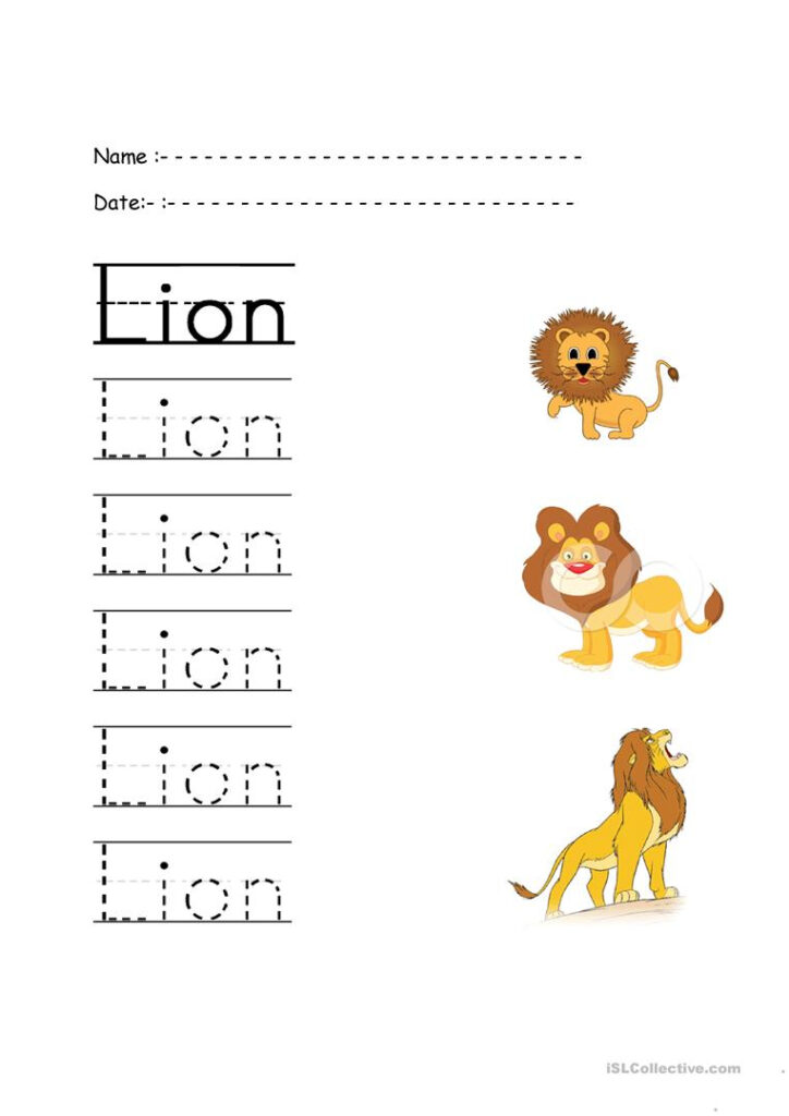 Trace The Words   English Esl Worksheets For Distance