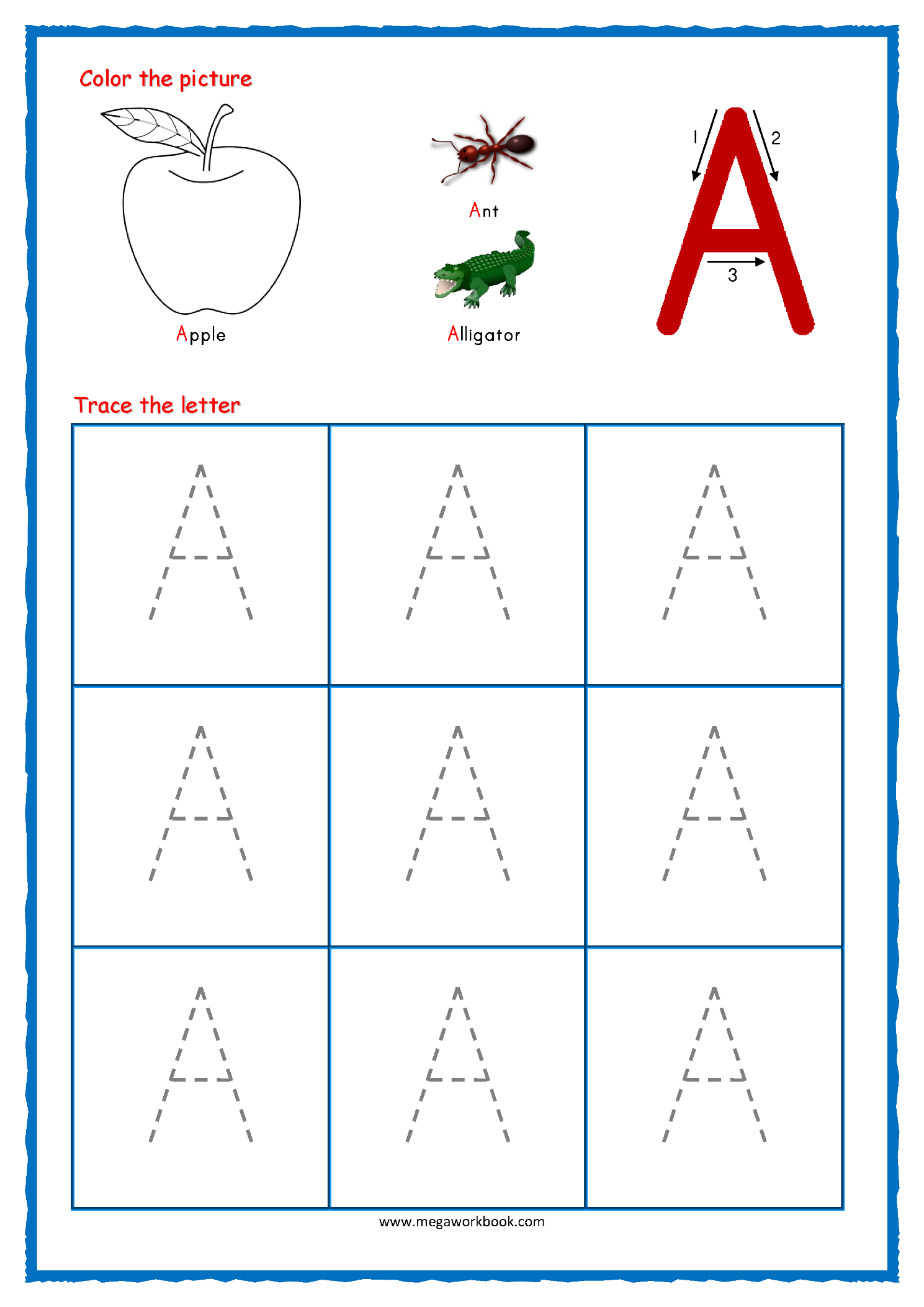 Tracing Letters - Alphabet Tracing - Capital Letters intended for Letter Tracing Exercises