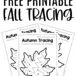 Tracing Paper For Kindergarten Free Printable Fall Preschool