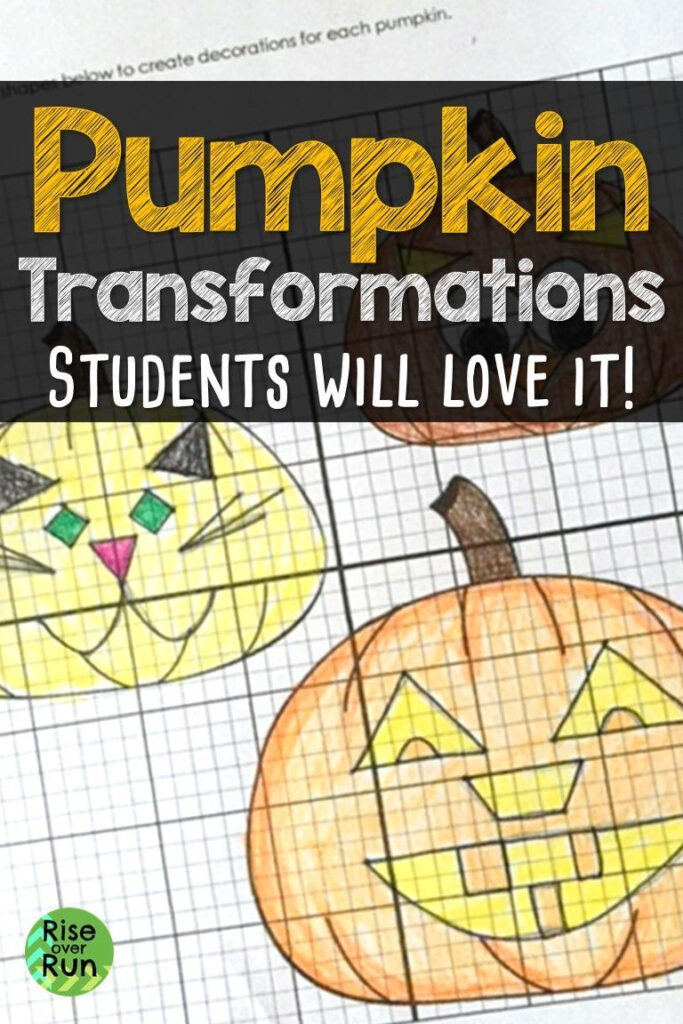 Transformations Halloween Activity For Geometry | Halloween