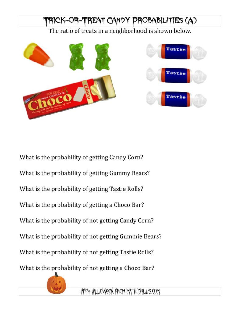 Trick Or Treat Candy Probabilities (A)