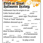 Trick Or Treat Halloween History Mad Lib | Woo! Jr. Kids