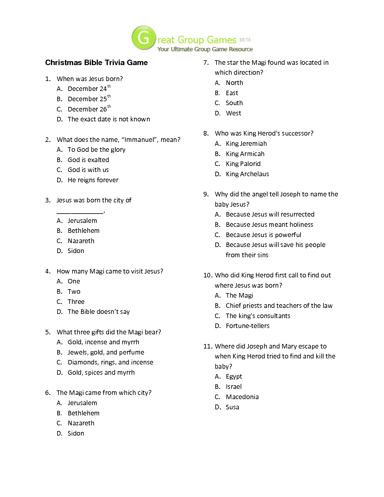 Trivia Worksheets Printable | Printable Worksheets And