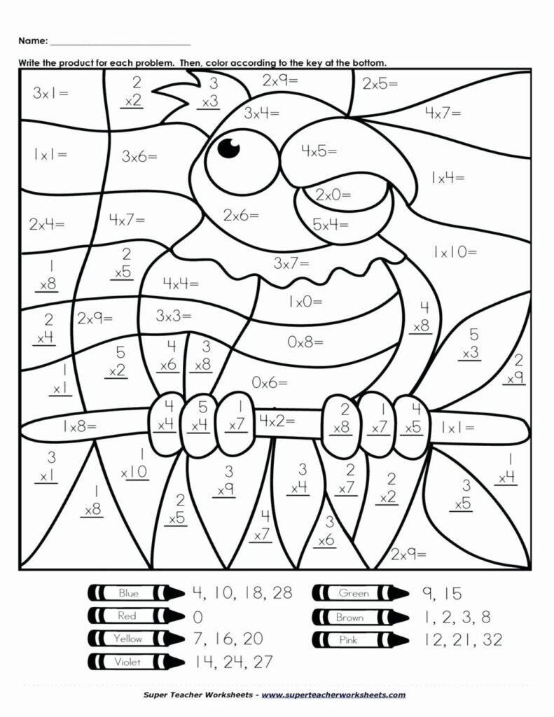 Turkey Math Coloring Sheet With Images Worksheets Free 1St