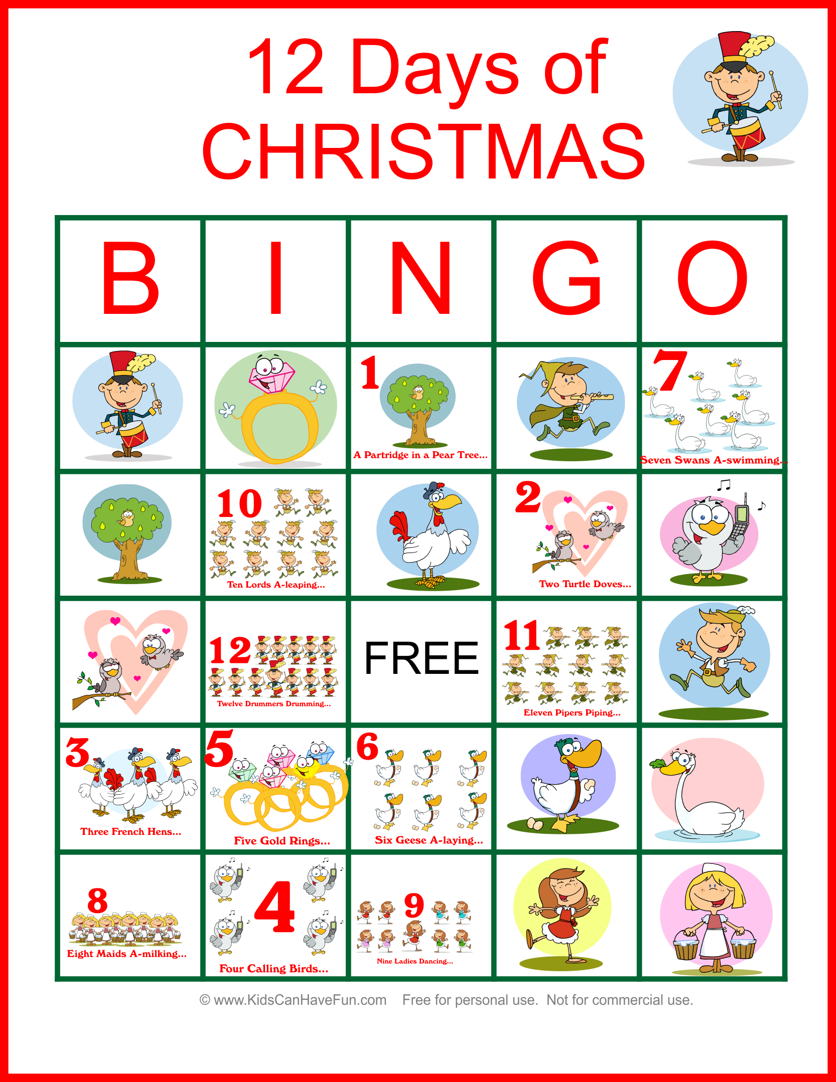 Twelve Days Of #christmas #bingo For The Whole Family Http