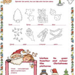 Unscramble Christmas Pictionary   English Esl Worksheets For