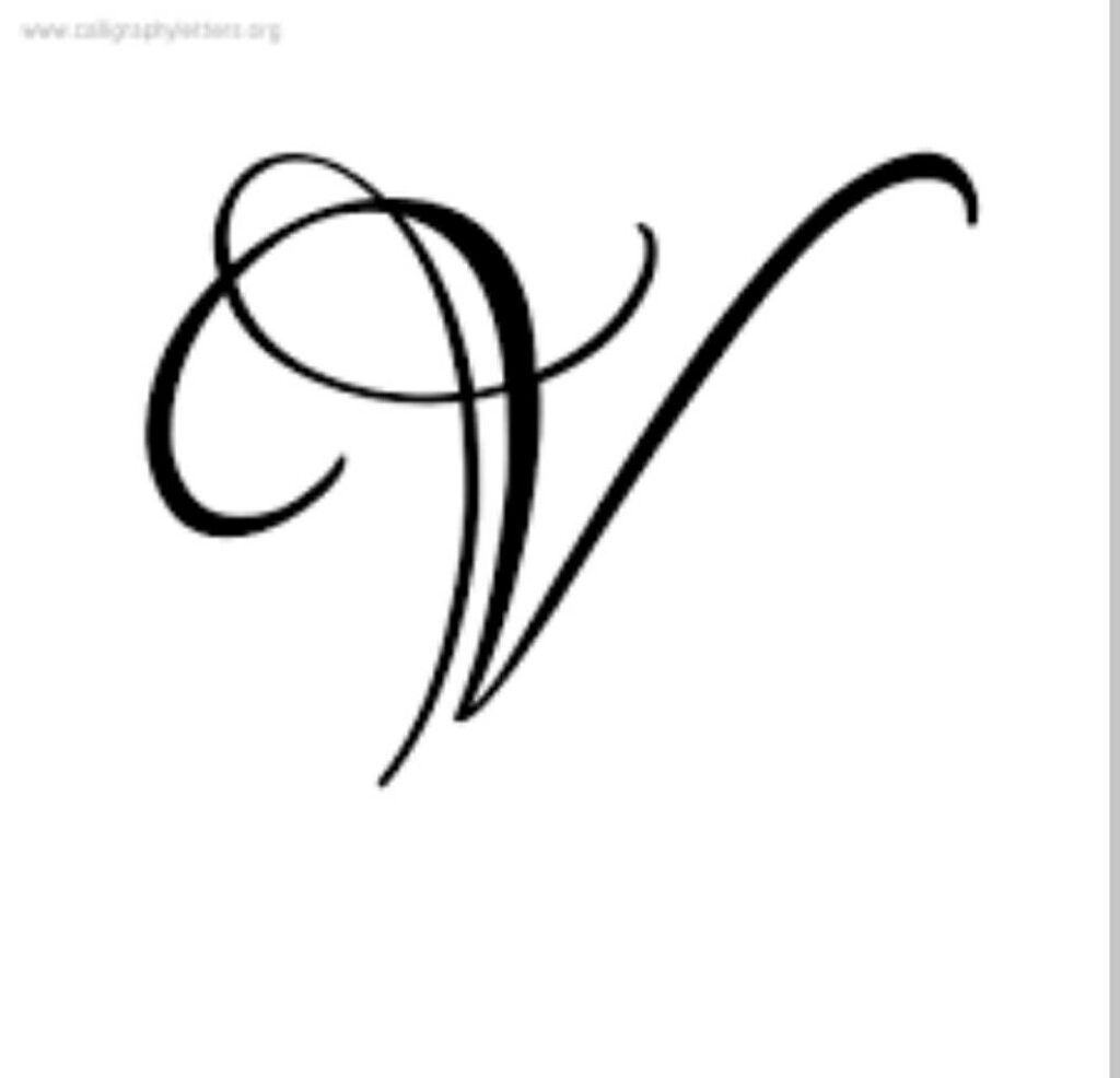 V Letter | V Tattoo, Tattoo Lettering, Fancy Letters