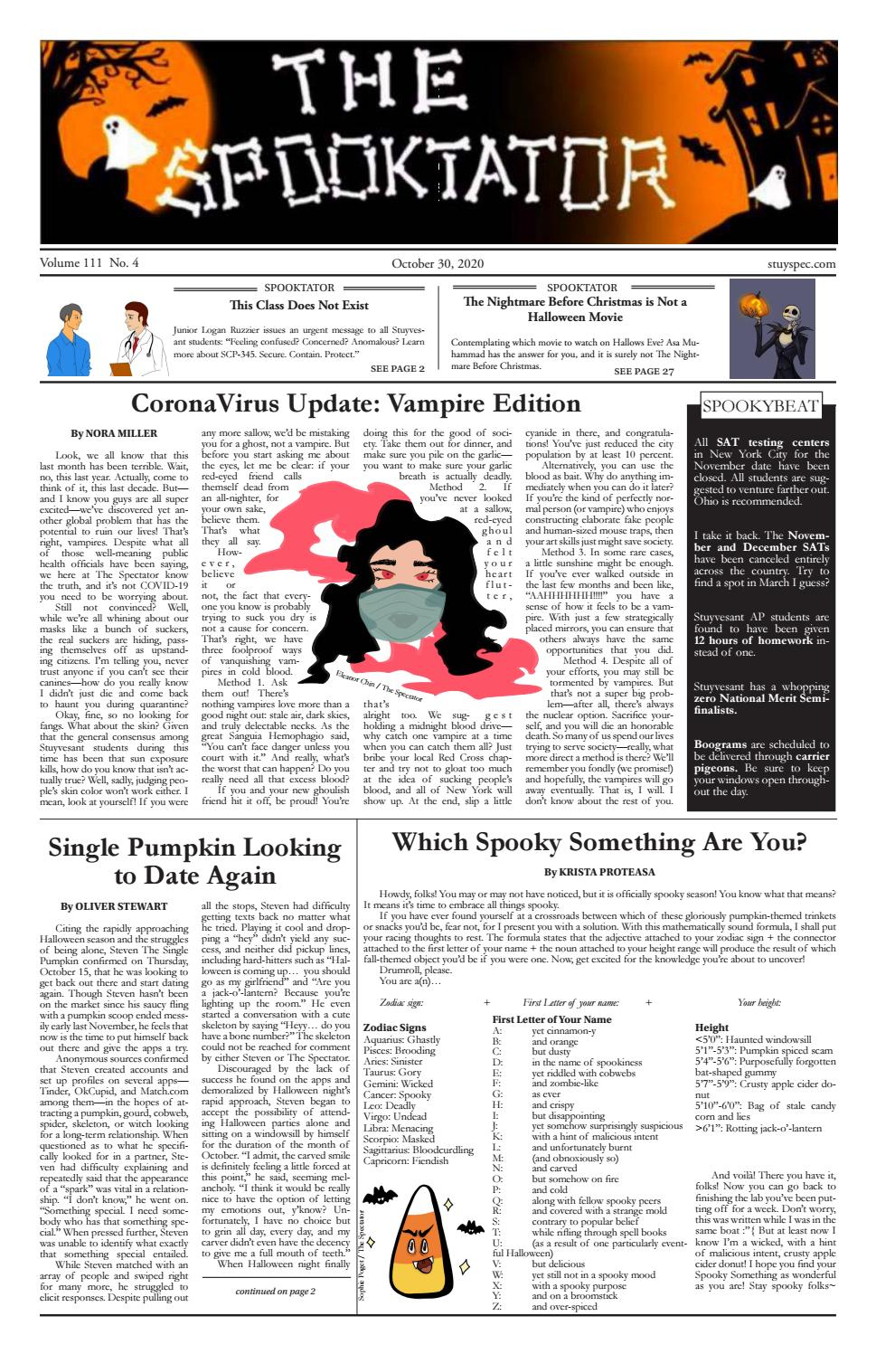 Volume 111, Issue 4The Stuyvesant Spectator - Issuu