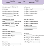 We Wish You A Merry Christmas Worksheet   Fill In The Blanks