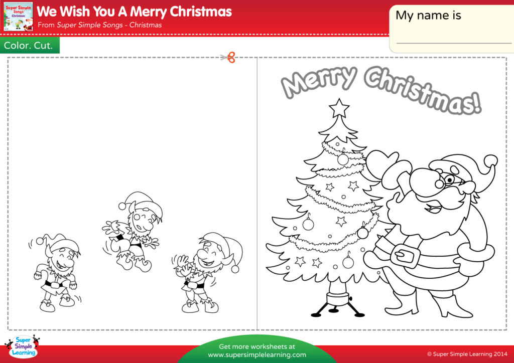 We Wish You A Merry Christmas Worksheet   Make A Chirstmas