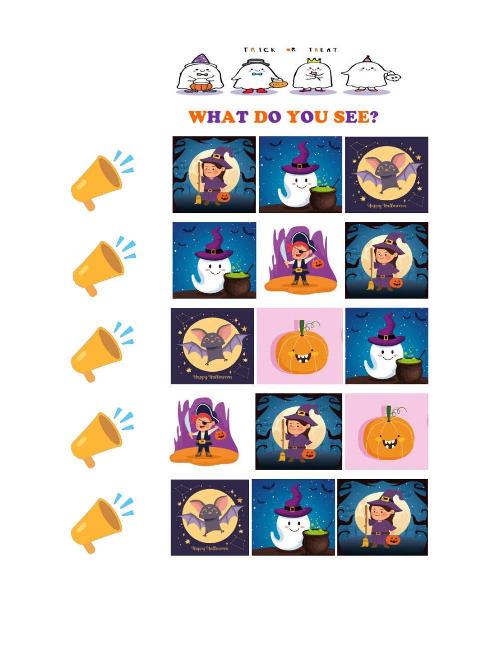 What Do You See? Halloween Worksheet