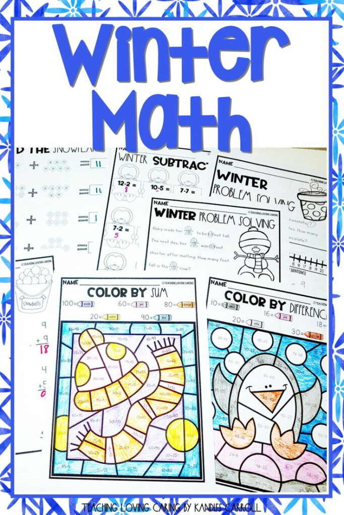 Winter Math Worksheets | Winter Math Worksheets, Winter Math