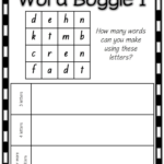 Word Boggle For Kids | Word Work, Word Games For Kids, Boggle