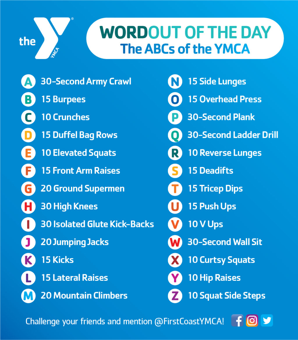 Wordout Of The Day - First Coast Ymca with Alphabet Exercises Workout