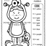 Worksheet ~ 1St Gradeddition Worksheets Colornumber