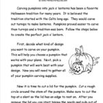 Worksheet ~ 2Nd Grade Reading Story Carveapumpkin Worksheet