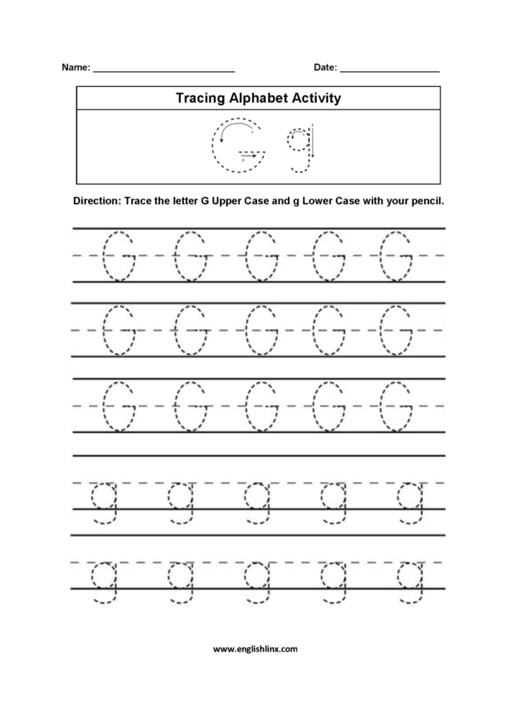 Worksheet ~ Alphabet Worksheets Tracing Awesome Sheet Within G Letter Tracing