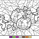 Worksheet ~ Coloring Pages Ideas Halloween Colornumber