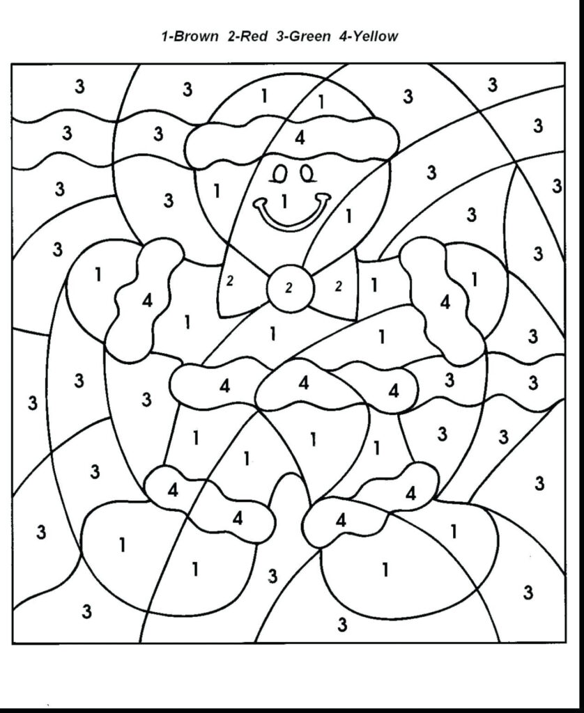 Worksheet ~ Coloring Pages Math Factloring Winter Christmas