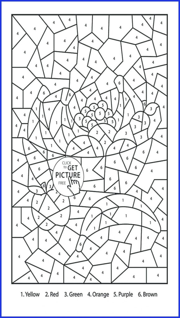 Worksheet ~ Coloring Pages With Math Printable Color
