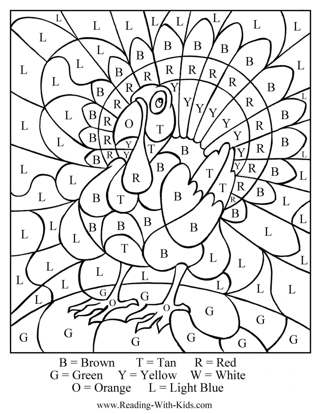 Worksheet ~ Colorletter Great Idea For Thanksgiving