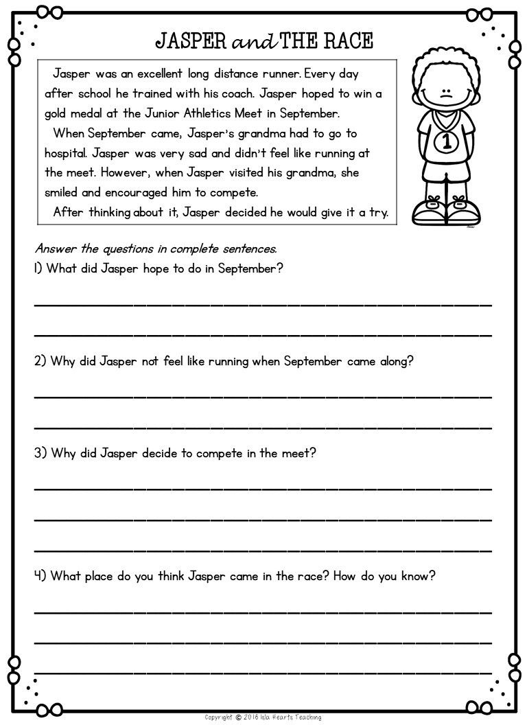 Worksheet ~ Comprehension 2Nd Grade Super Teacher Worksheets