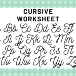 Worksheet ~ Cursive Alphabet Your Guide To Writing Science