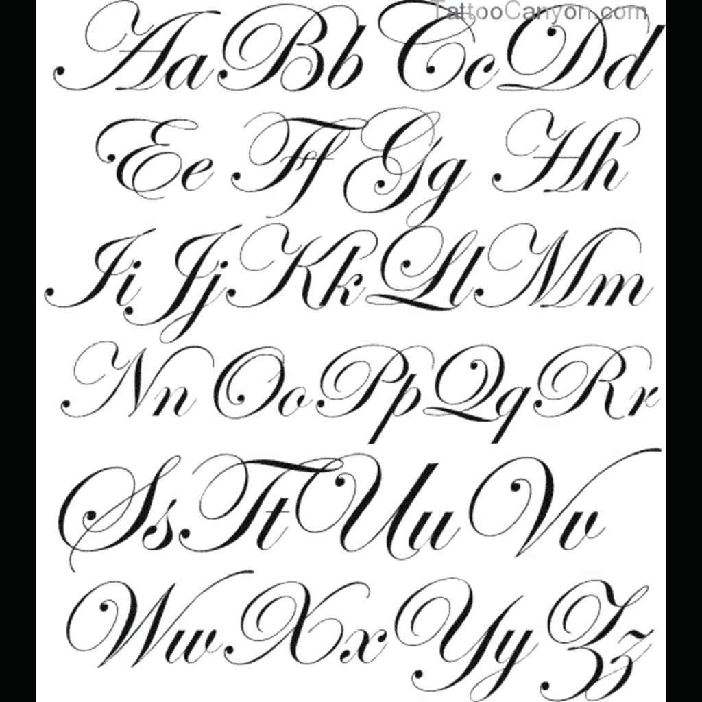 Worksheet ~ Fancy Cursive Alphabet Letters For Tattoos Free