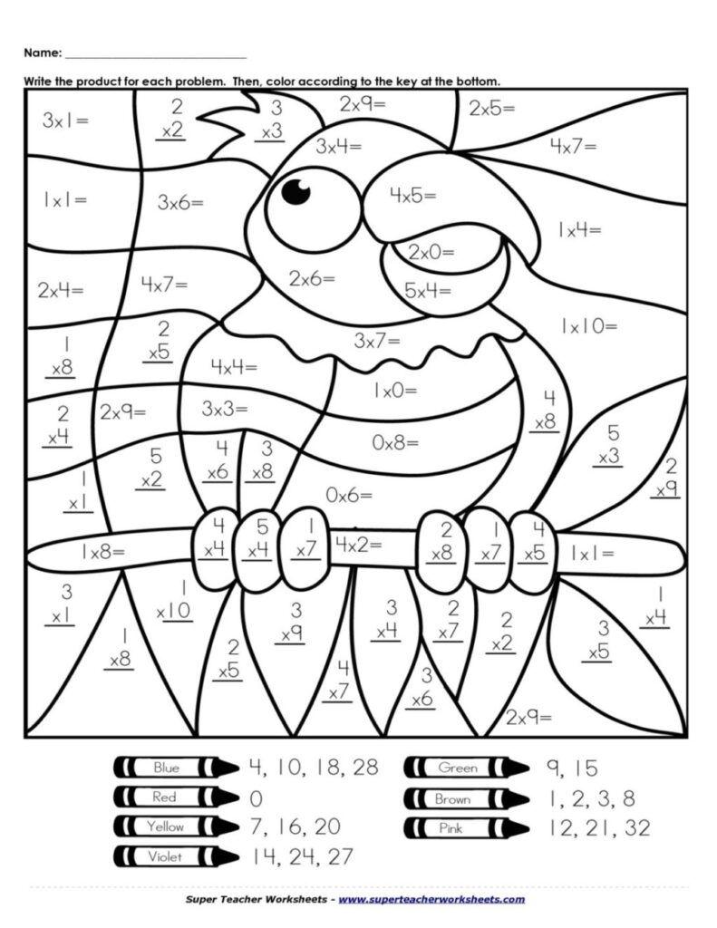 Worksheet ~ Free Subtraction Colornumber Christmas