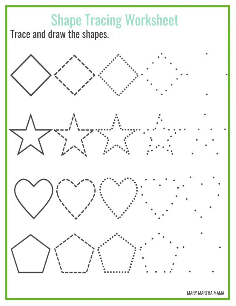 Worksheet ~ Free Tracing Worksheets For Preschoolers