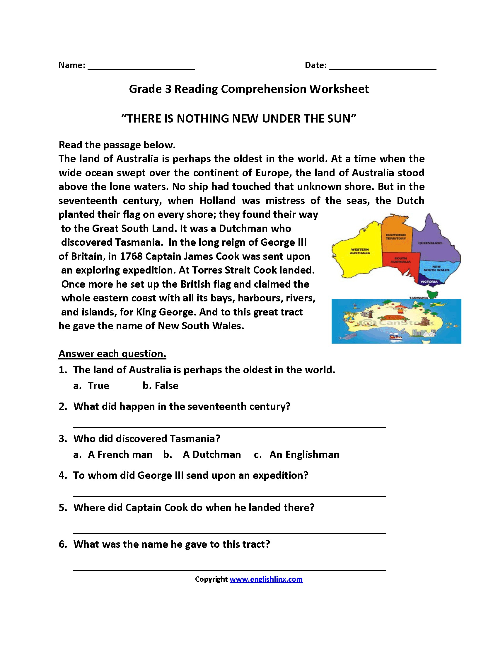 3rd Grade Christmas Language Arts Worksheets AlphabetWorksheetsFree