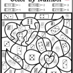 Worksheet ~ Freetraction Colornumber Coloring Pages