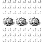 Worksheet ~ Halloween Math Worksheets Operations