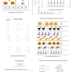 Worksheet ~ Halloween Mathets Printable Pack Kindergarten