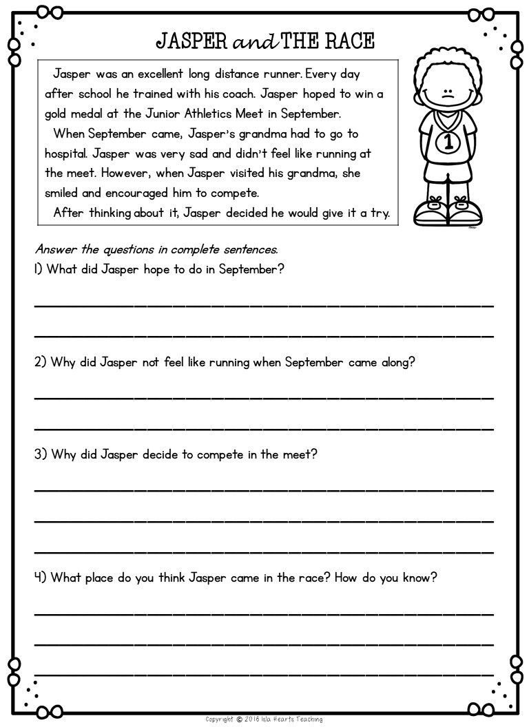Halloween Reading Comprehension Worksheets For 4th Grade