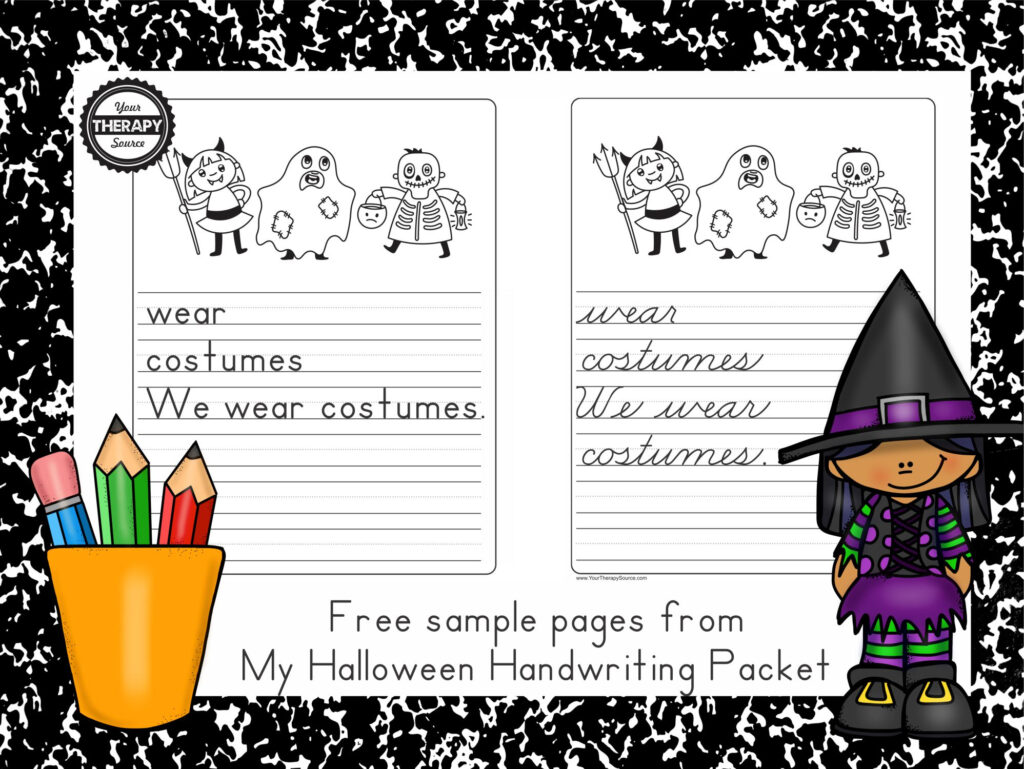 Worksheet ~ Handwriting Practiceee Worksheet My Halloween