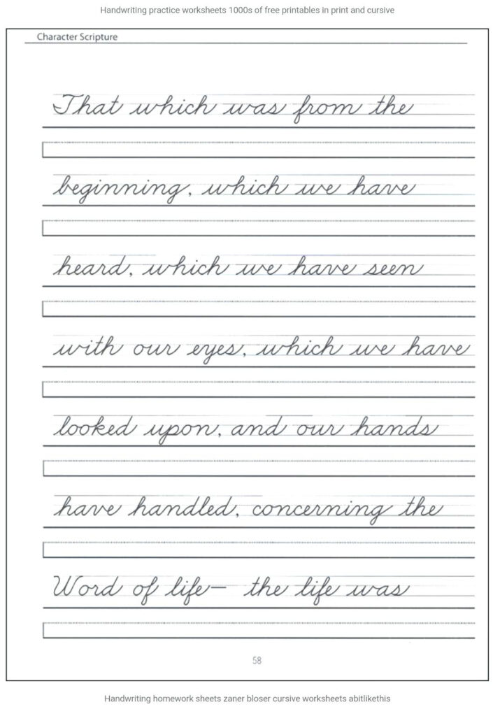 Worksheet ~ Handwriting Sheetsprintable Lined Paper