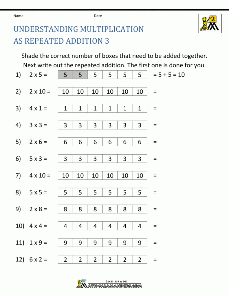 Worksheet ~ How To Teach Multiplication Worksheets 2Nd Grade