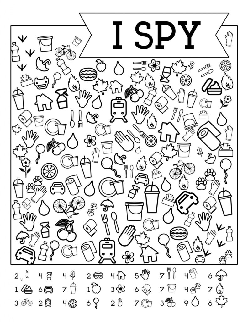 Worksheet I Spy Free Printable Kids Game Spiele Fur Kinder