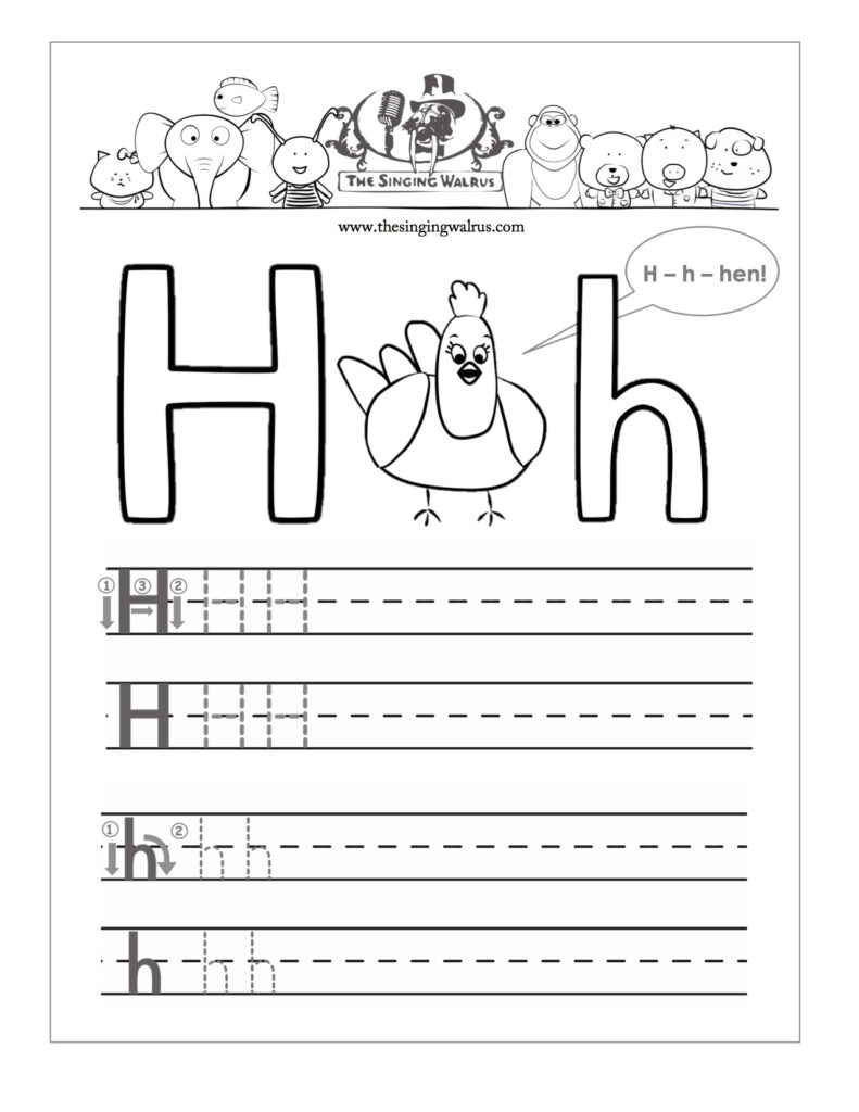 Worksheet ~ Letter Practice Hand Writing For Preschoolers