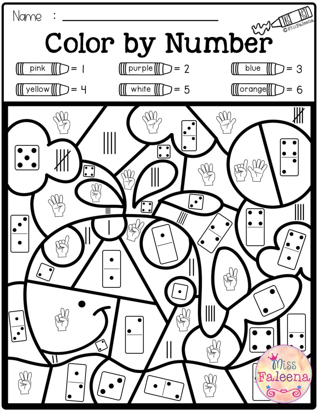 Halloween Color Code Adding Worksheets