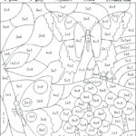 Worksheet ~ Maths Calculated Colouring Worksheets Printable
