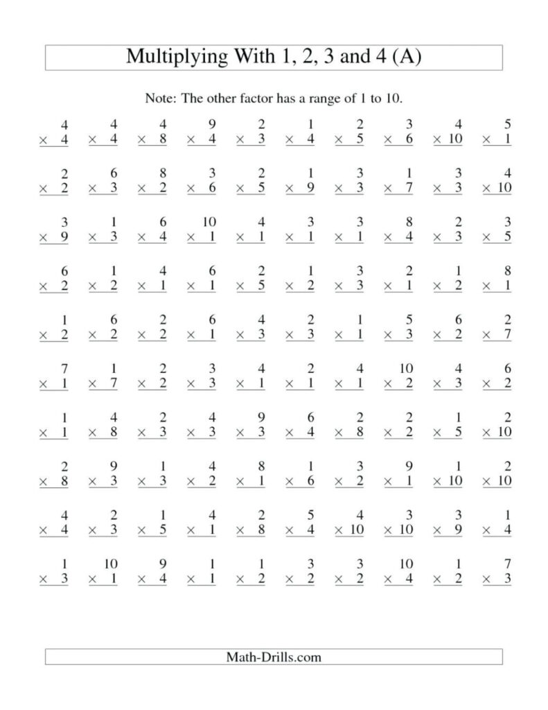 Worksheet ~ Multiplication Worksheets 5Th Grade To Print