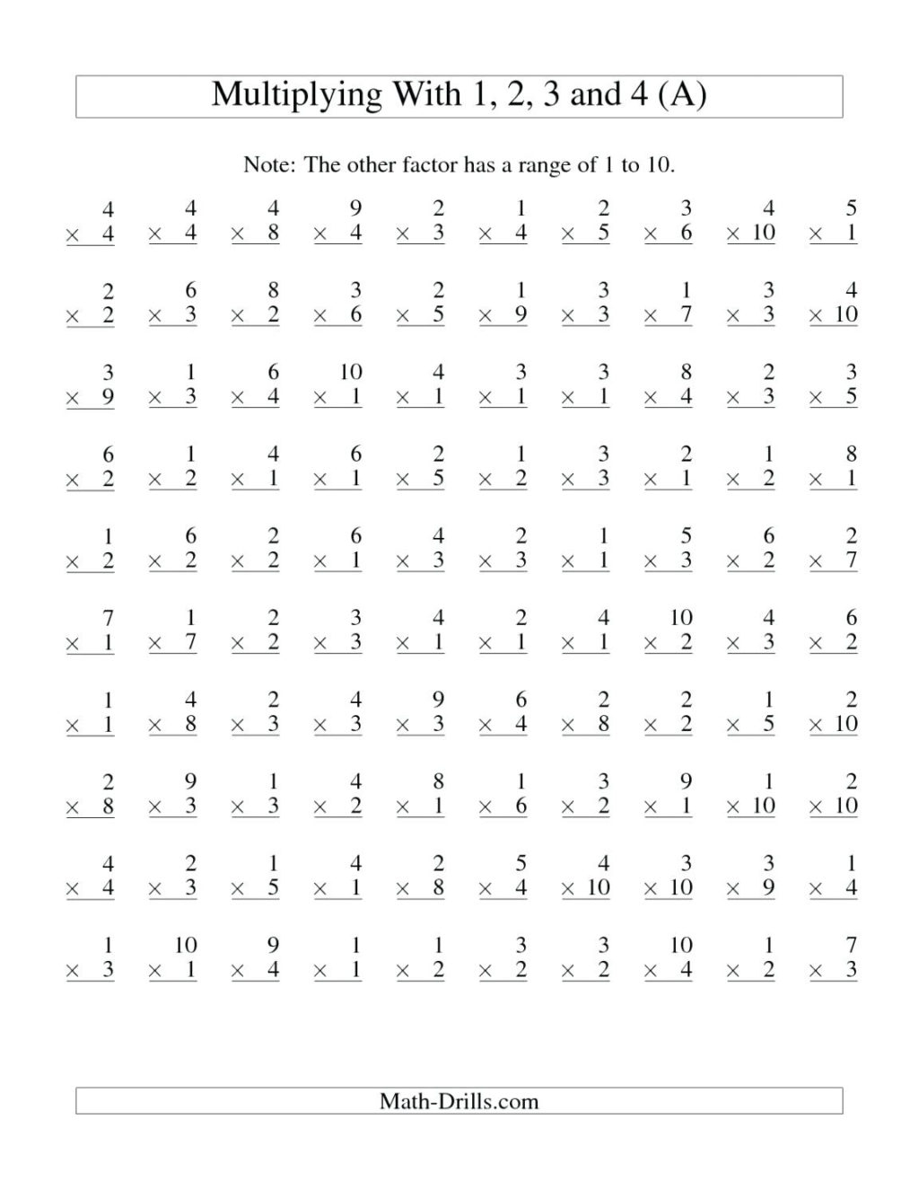 Worksheet ~ Multiplication Worksheets 5Th Grade To Print